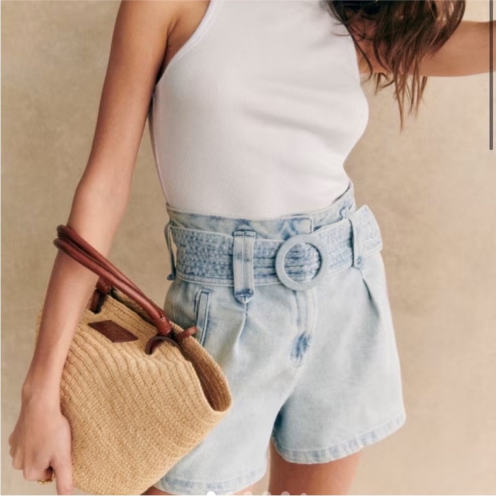 Sezane Deia snow blue as 36 shorts (used twice)